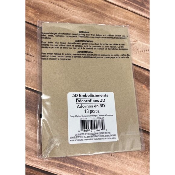 13 3D Embellishment Stickers Best Friend Theme With Heart BUTTERFLY FLOWER - Picture 3 of 3